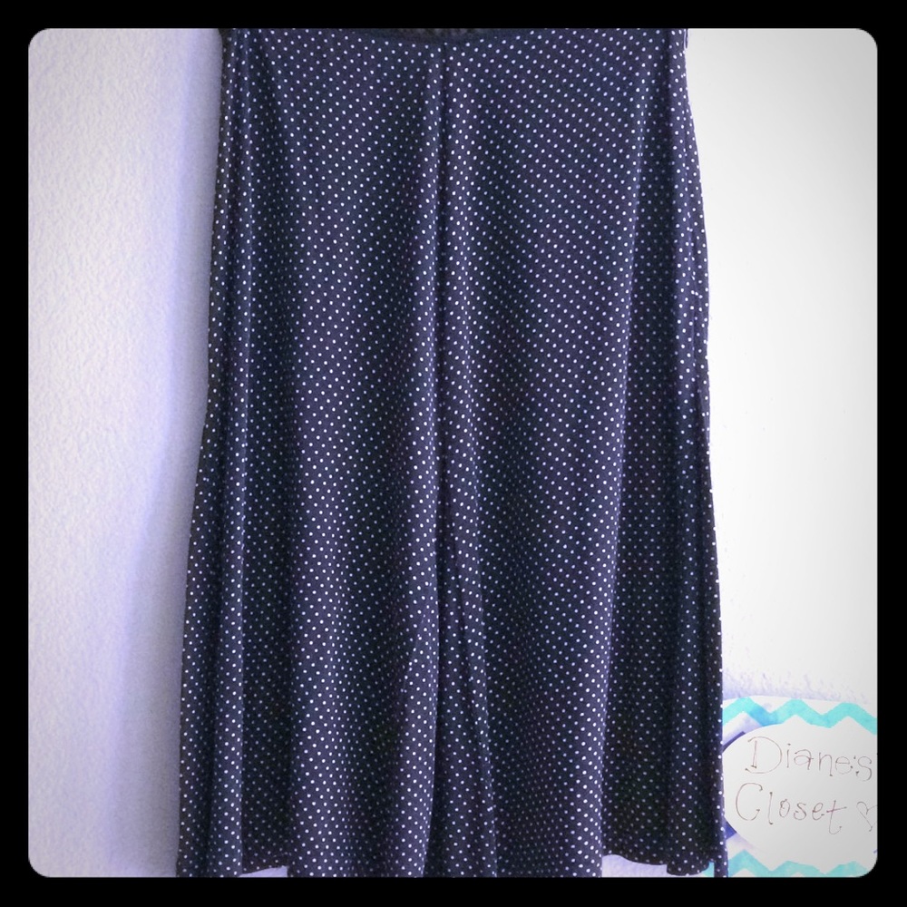 Hillard & Hanson Women's Silk Polkadot Skirt